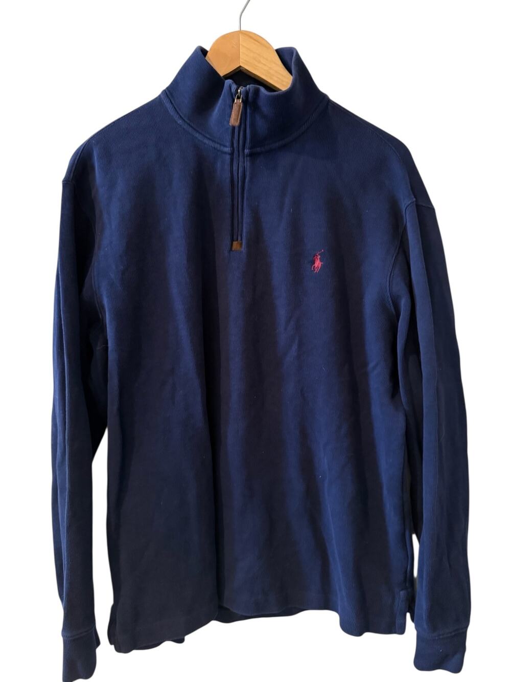 Polo Ralph Lauren Quarter zip Pullover Navy Blue L